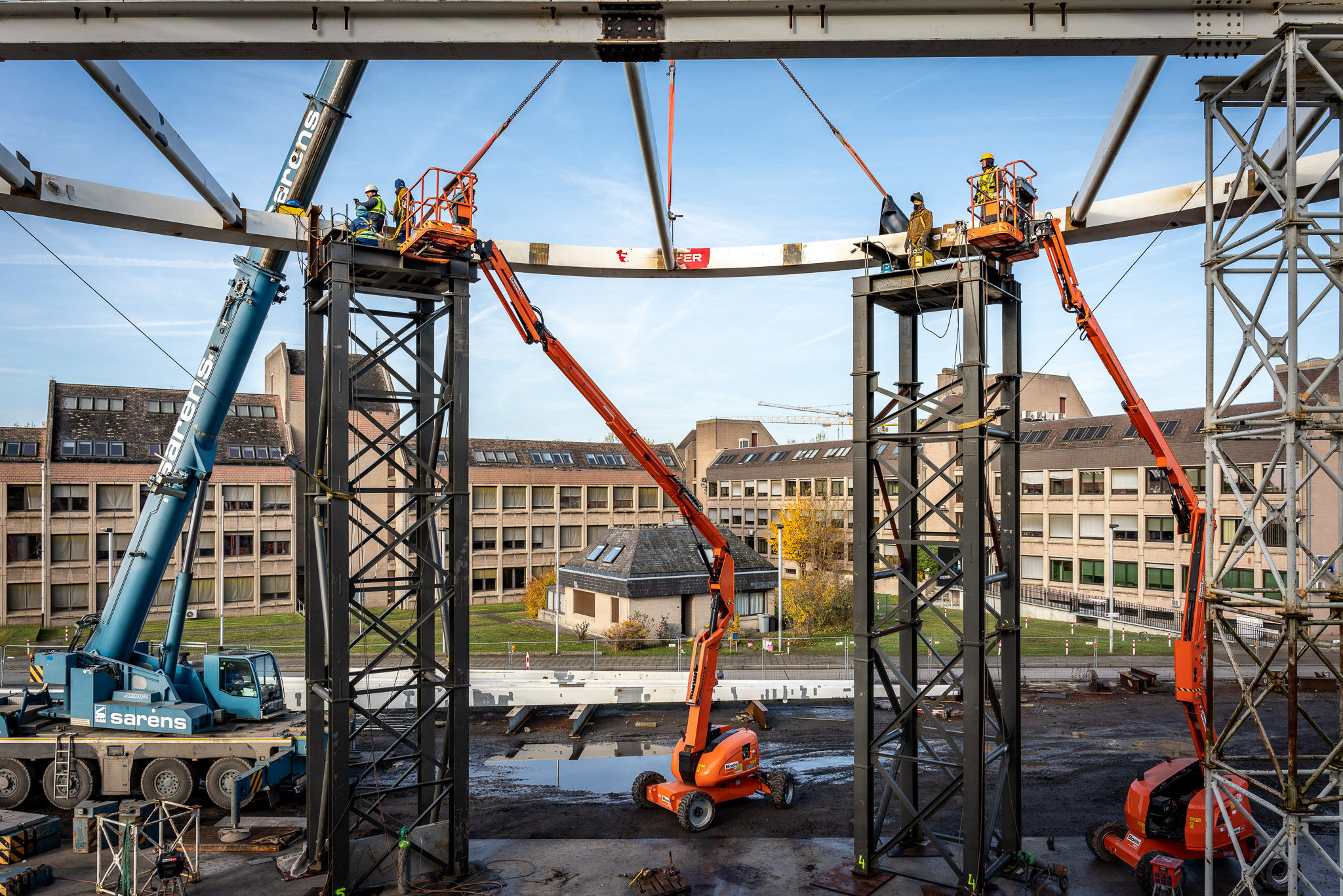 Mons, Sarens, Boels, JLG, Industrial photographer, construction photogtapher, zdjęcia dla firm